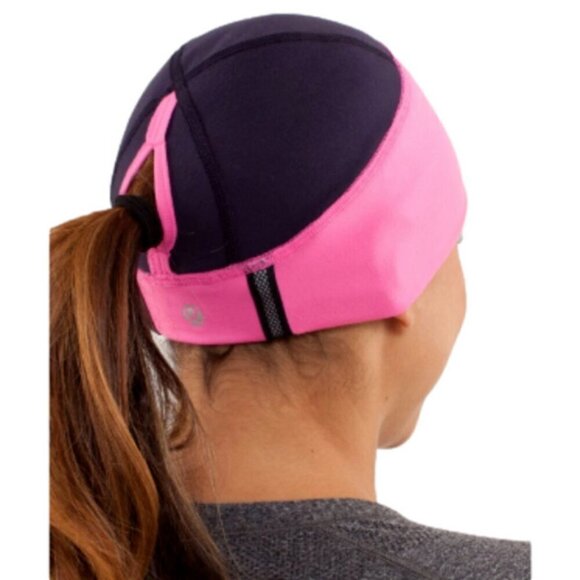 Lululemon Pink Brisk Ponytail Run Toque - O/S, Reversible! - Picture 10 of 13